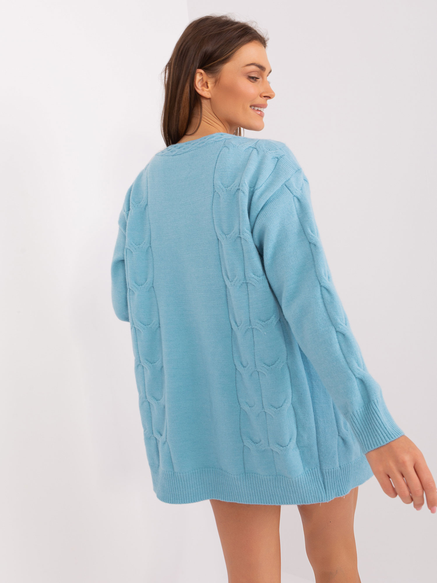 Sweter , jasny niebieski - Wool Fashion Italia