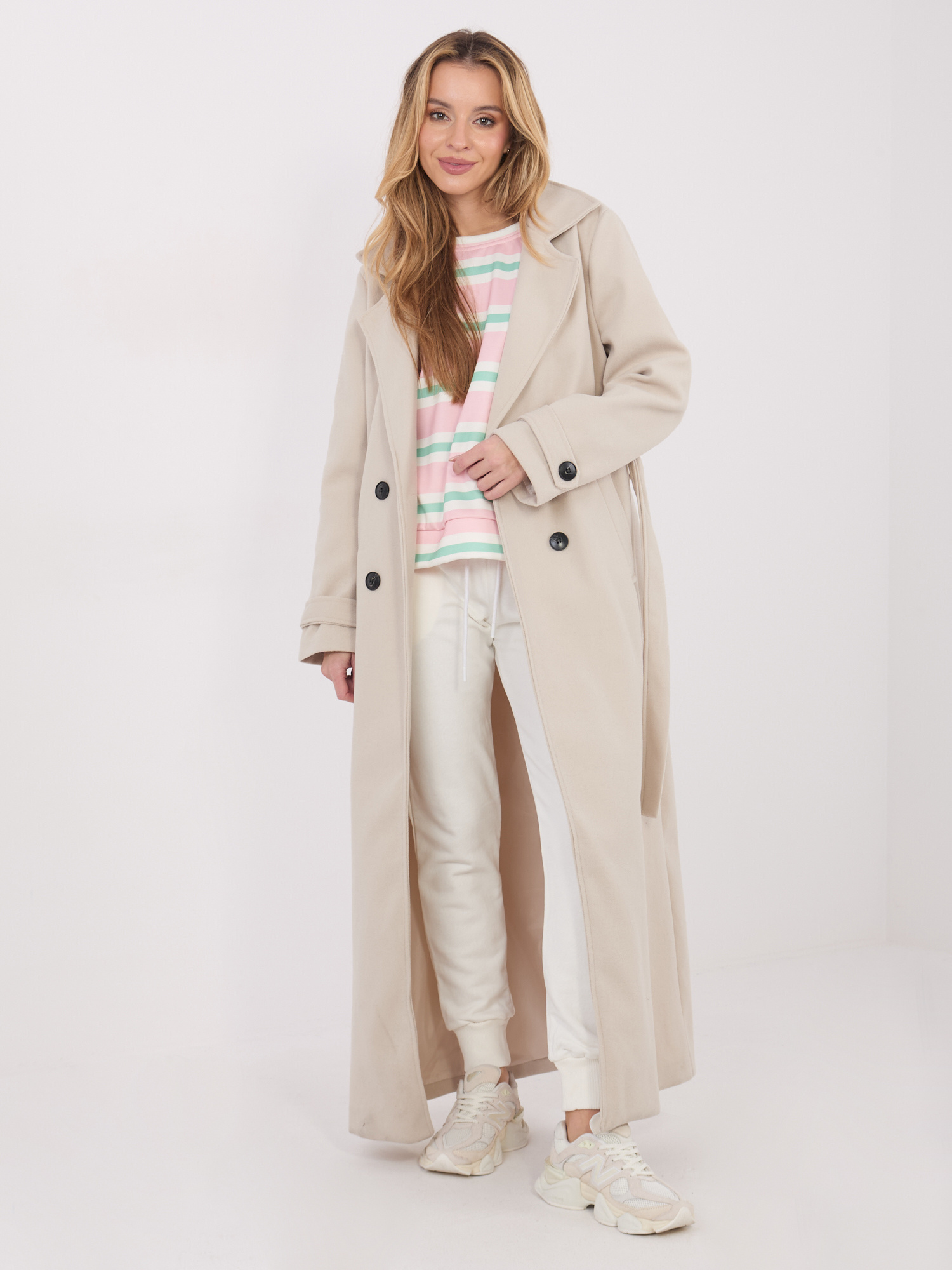 Bluza , jasny różowy - ITALY MODA - obrazek 3