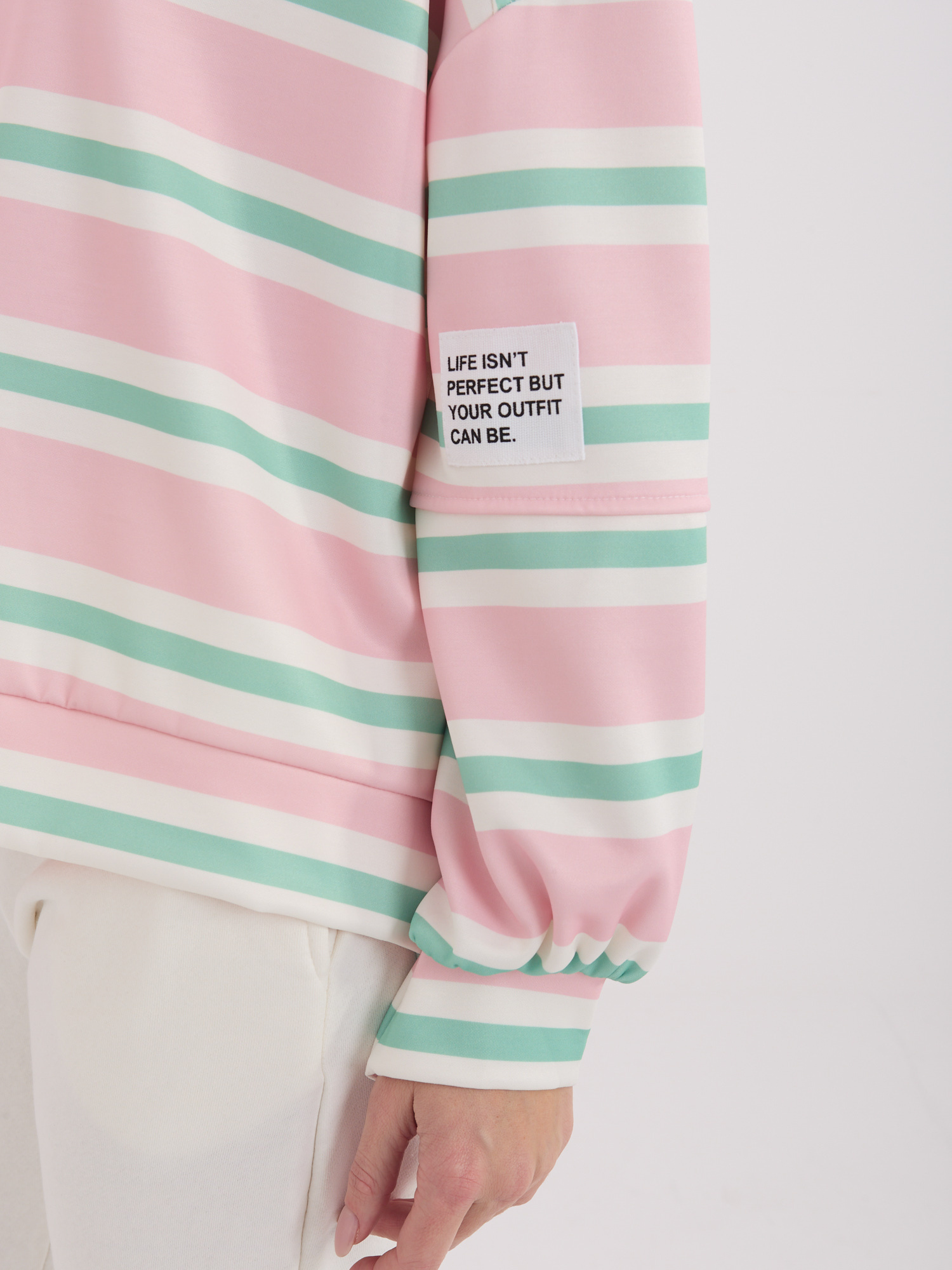 Bluza , jasny różowy - ITALY MODA - obrazek 5