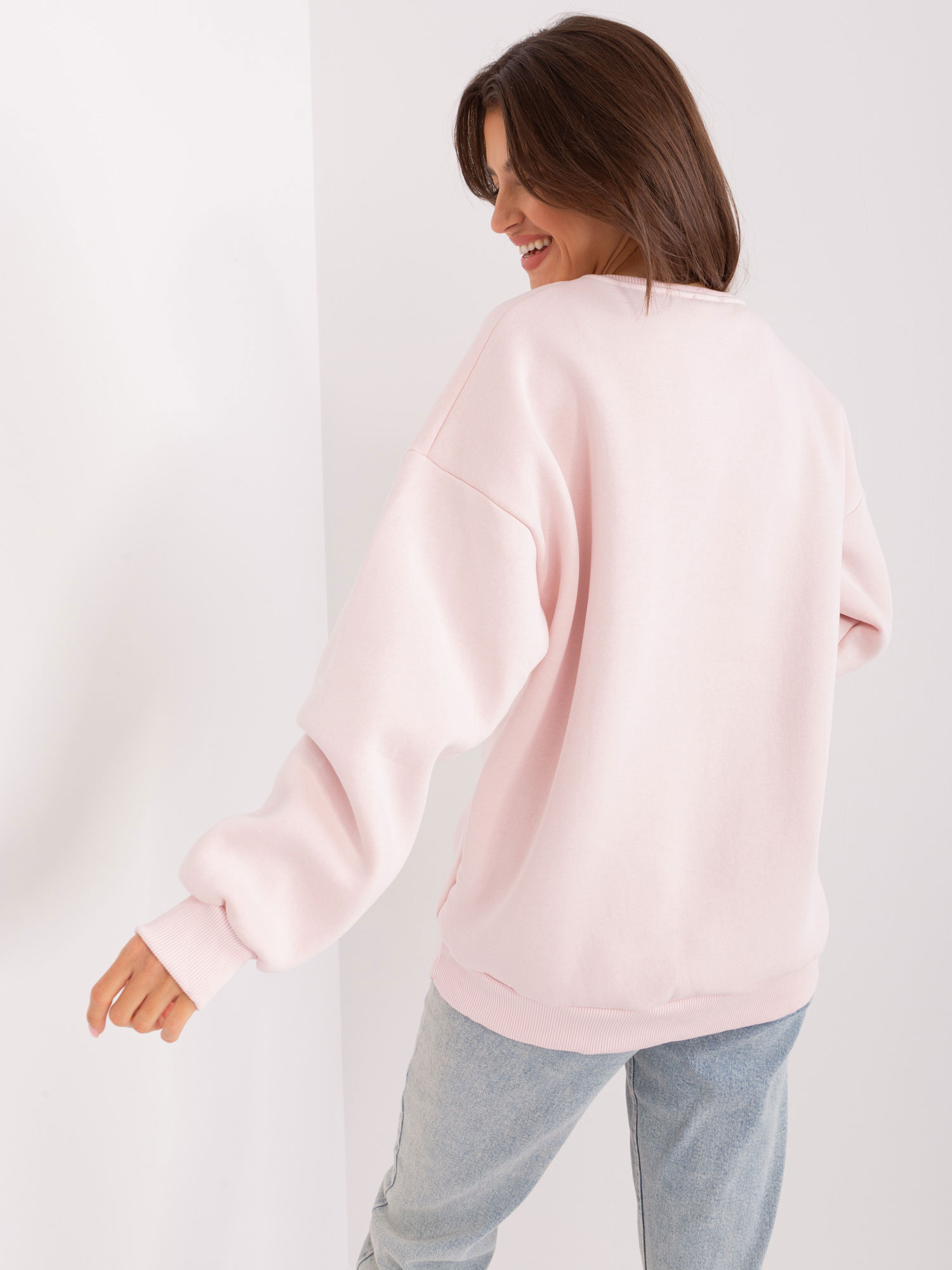 Bluza , jasny różowy - Wow Donna