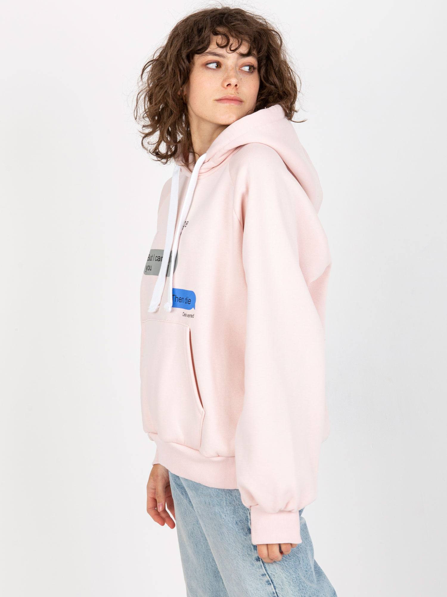 Bluza , jasny różowy - ex moda