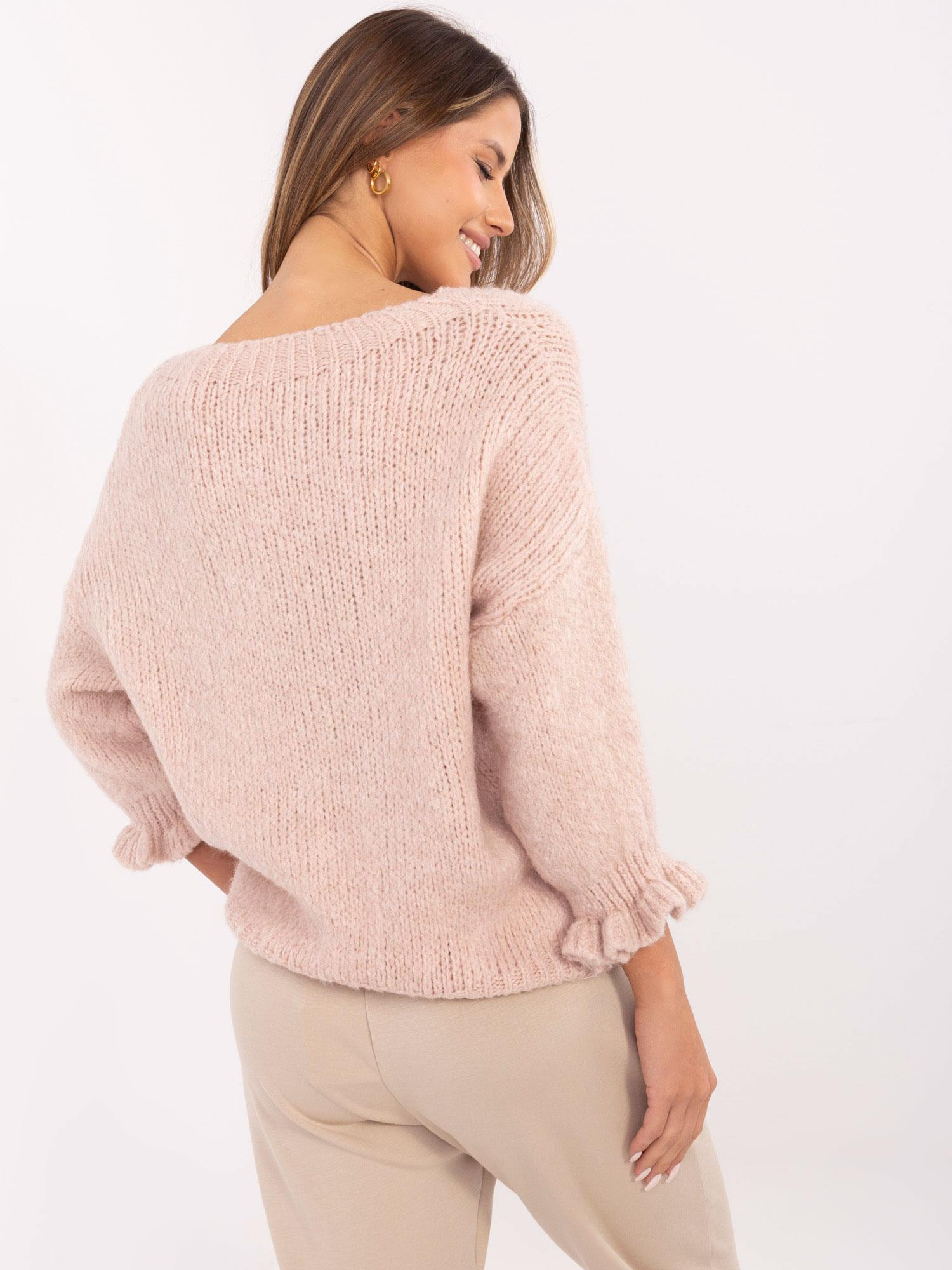 Sweter , jasny różowy - ITALY MODA