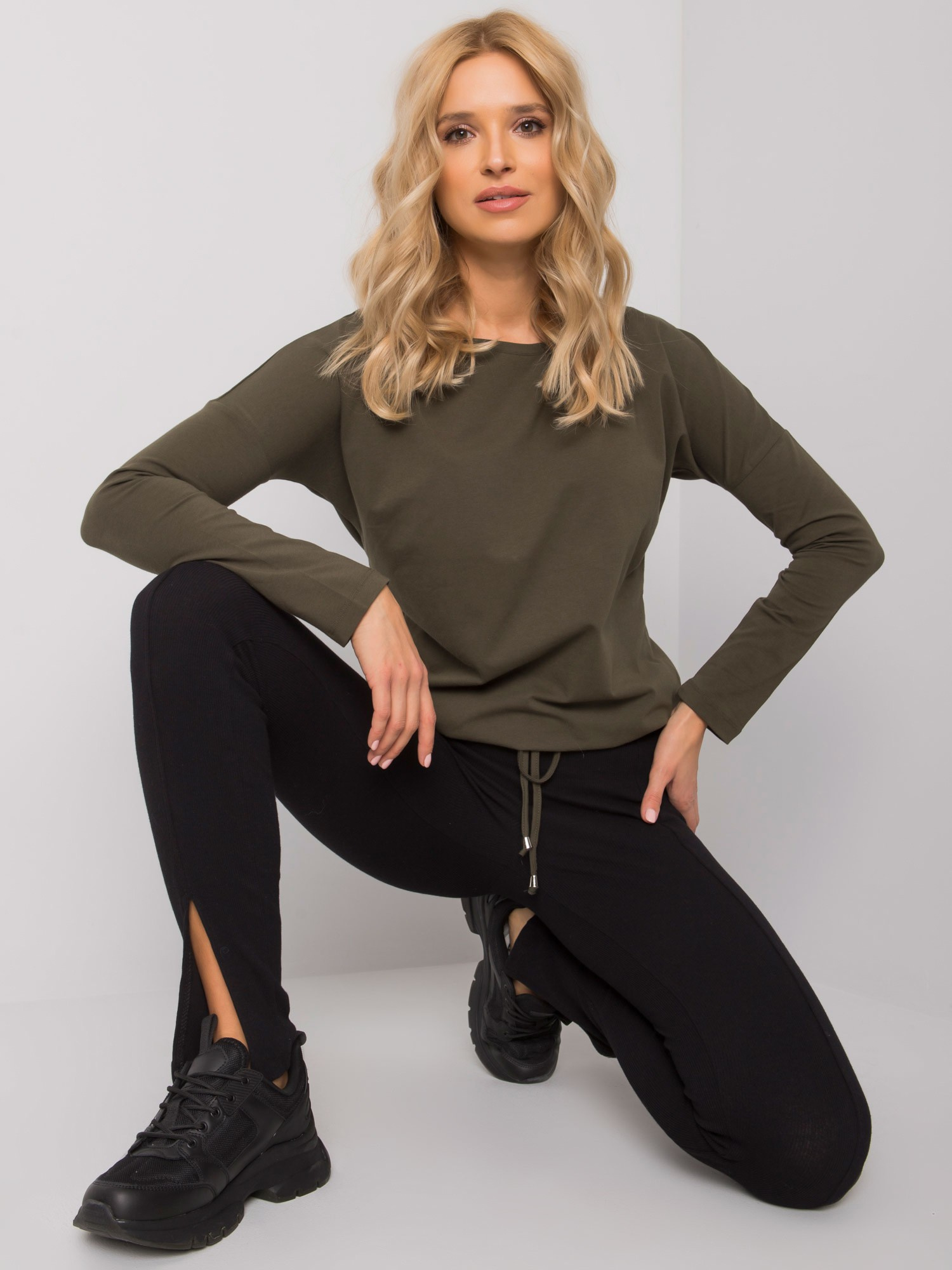Bluzka , khaki - BASIC FEEL GOOD