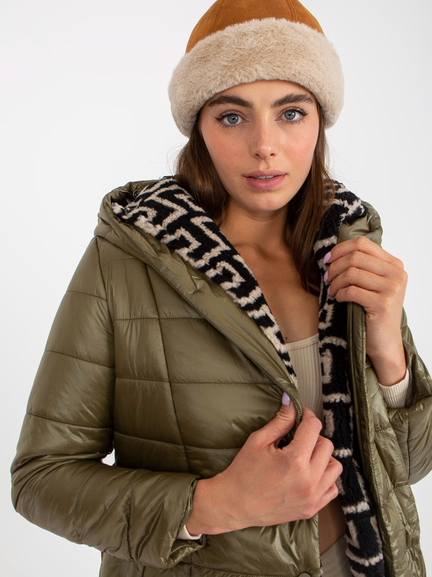 Kurtka , khaki - Trendy. ING