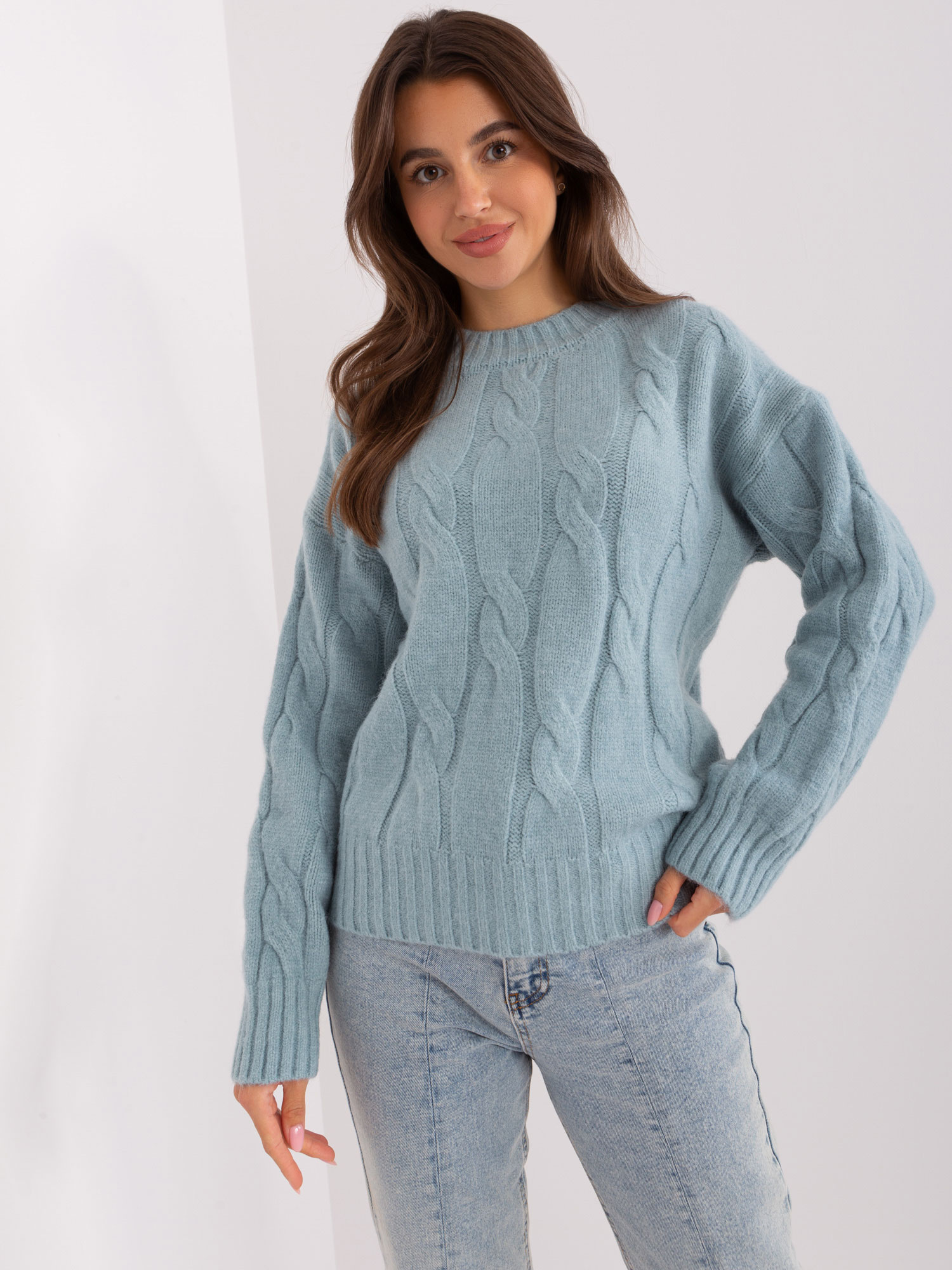 Sweter , ciemny miętowy - Factory Price