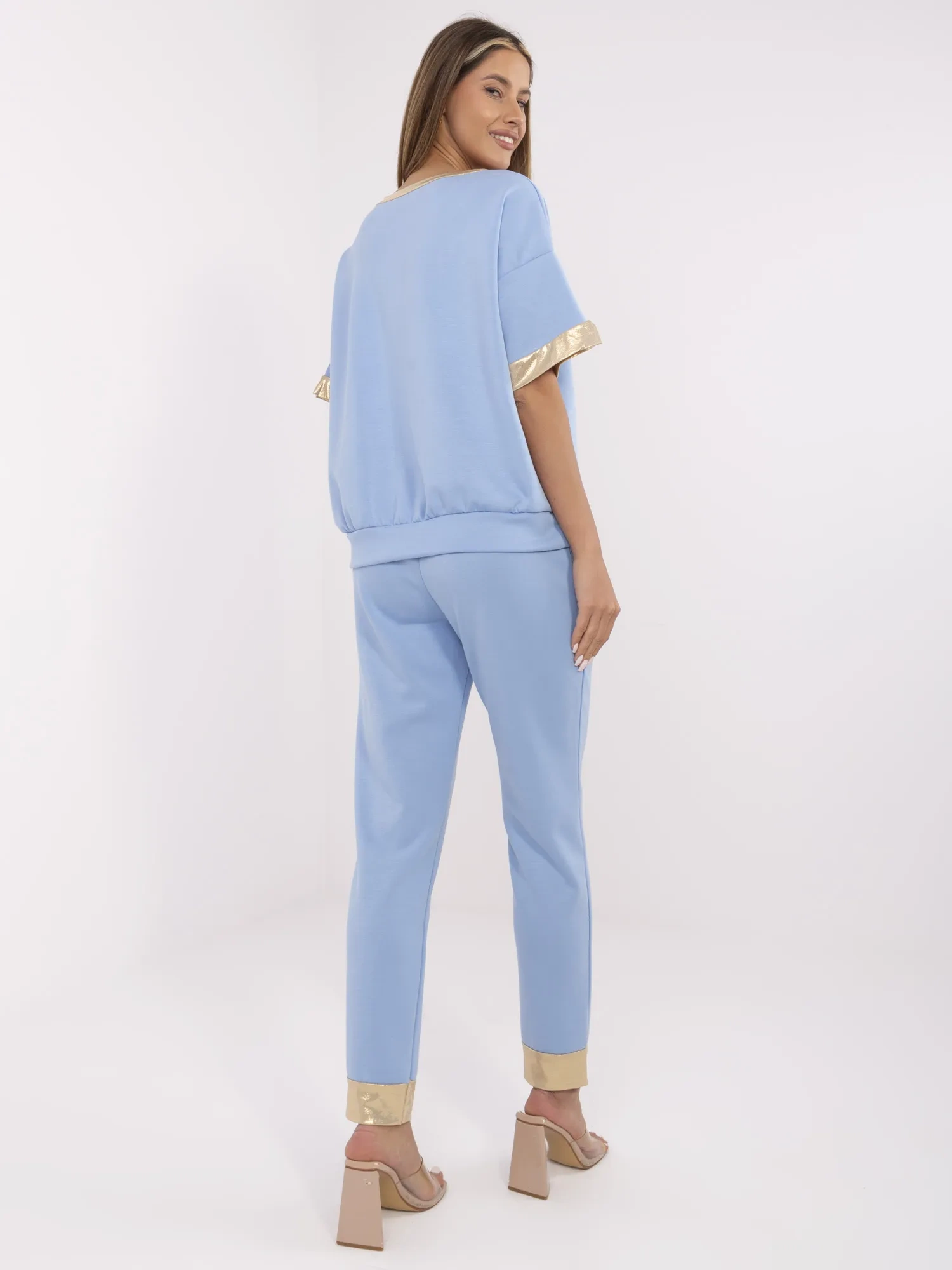 Komplet , niebieski - ITALY MODA