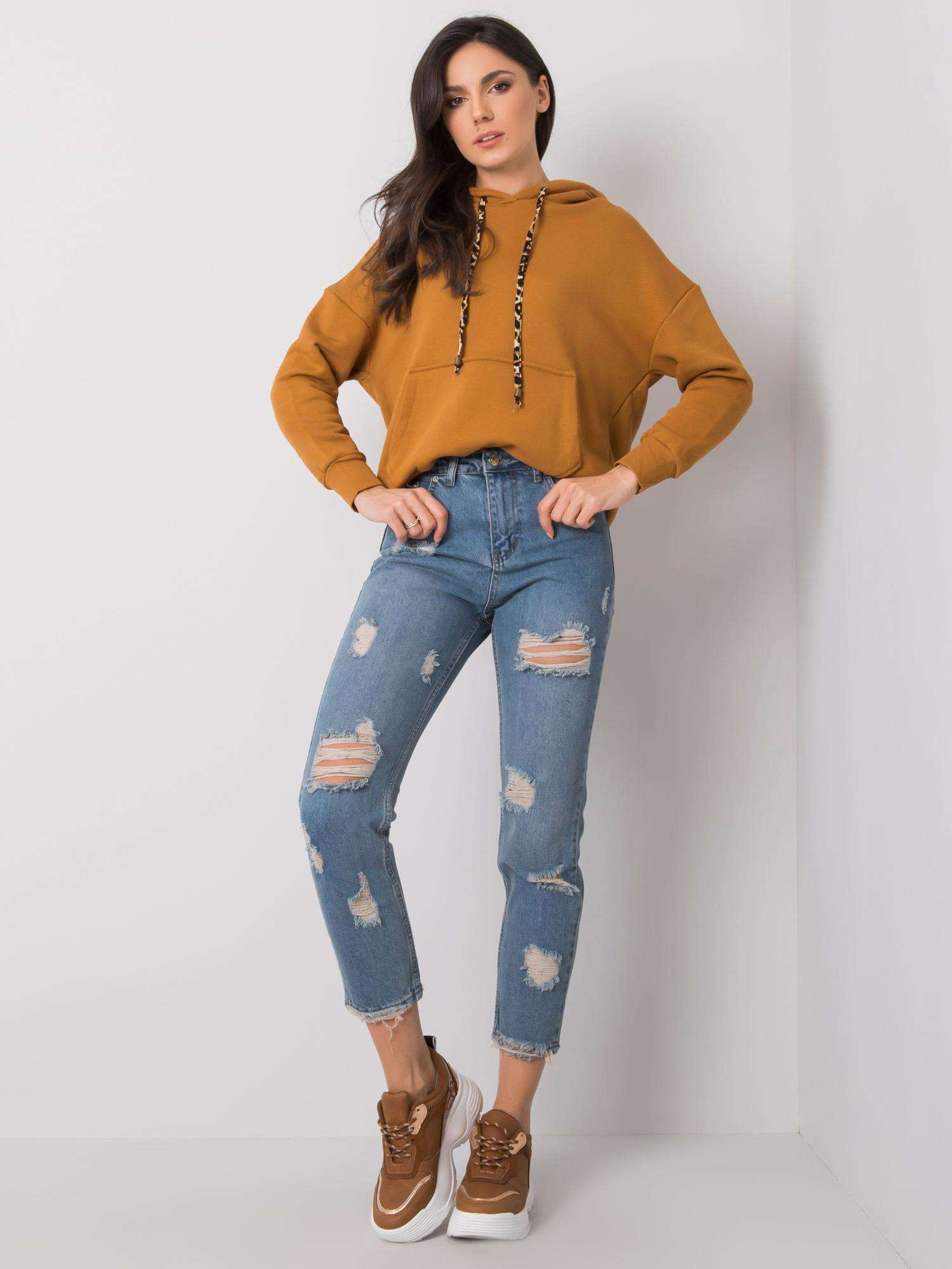 Spodnie jeans , niebieski - RUE PARIS