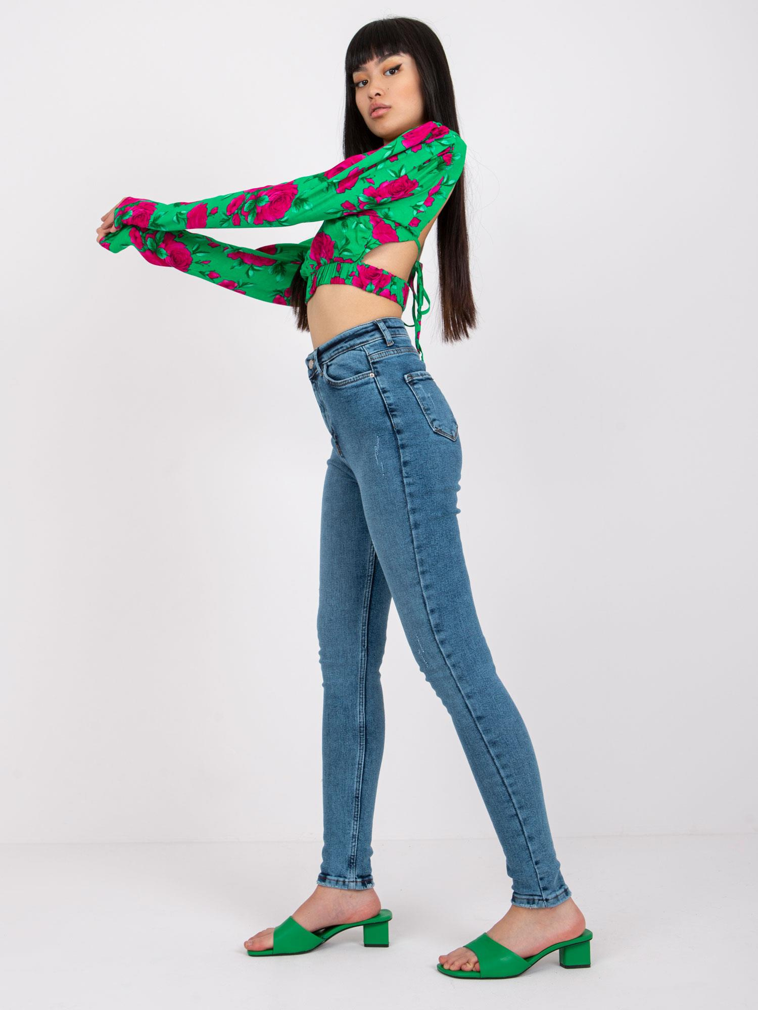 Spodnie jeans , niebieski - MOONART