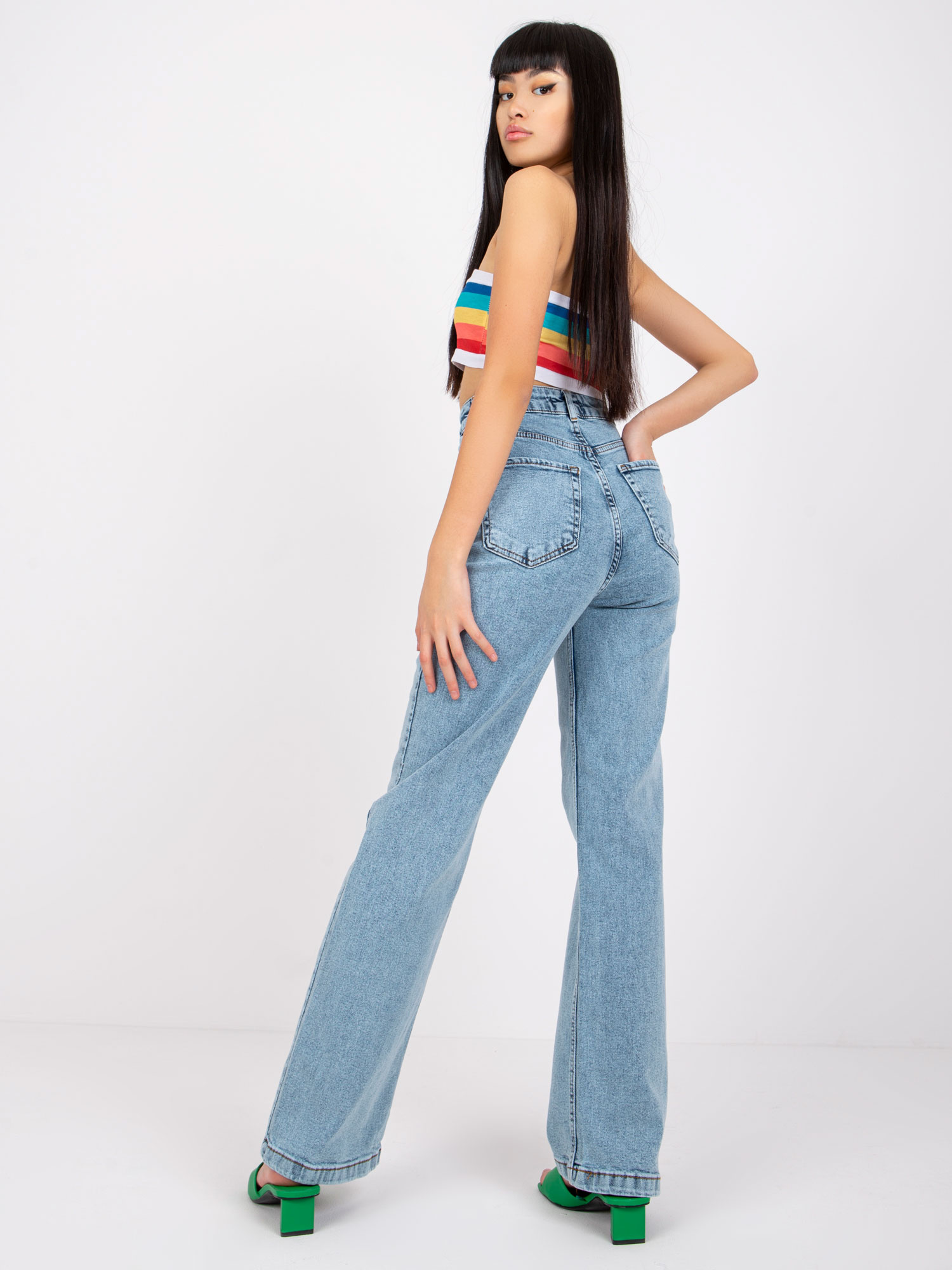 Spodnie jeans , niebieski - MOONART