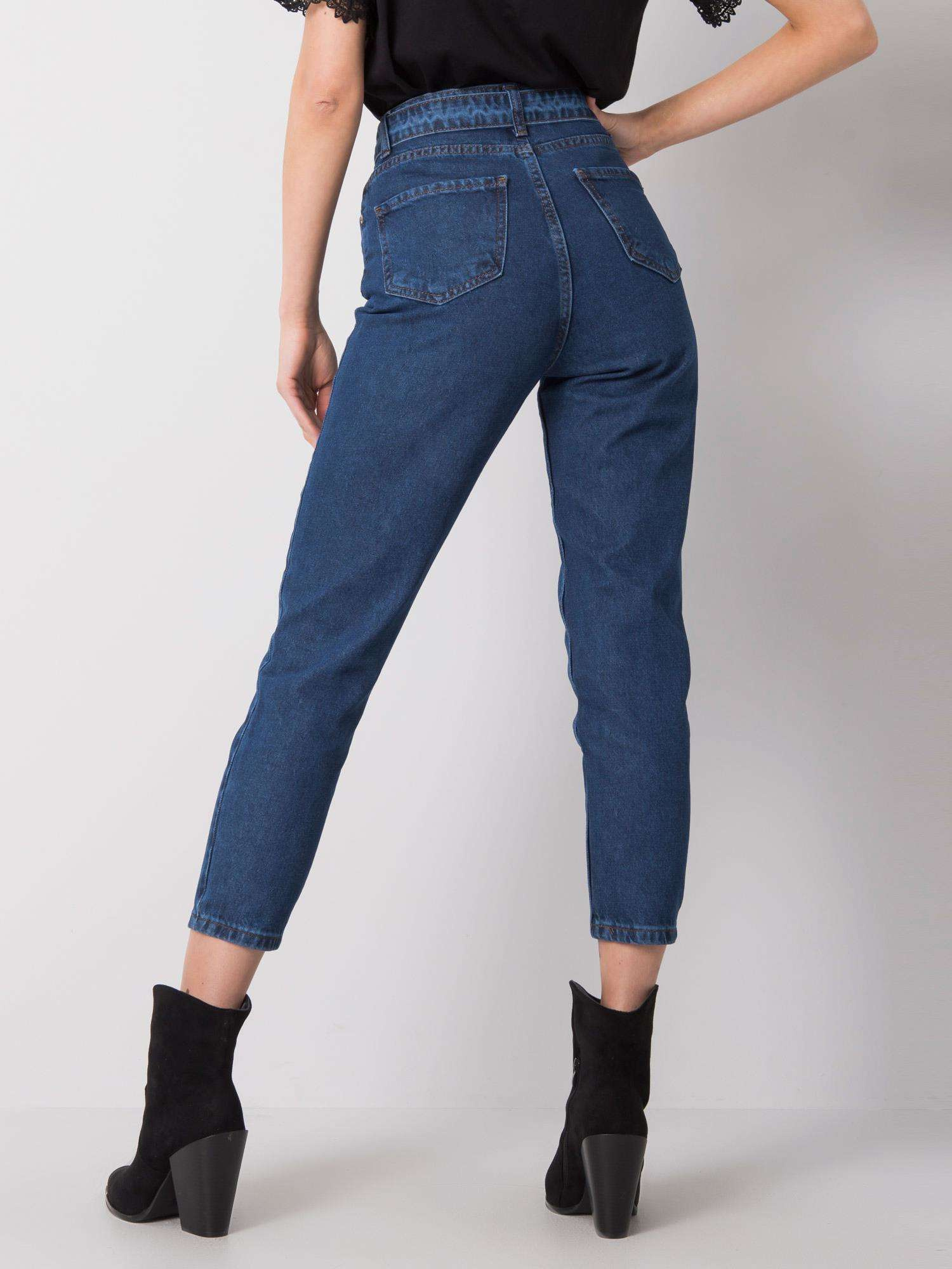 Spodnie jeans , ciemny niebieski - RUE PARIS