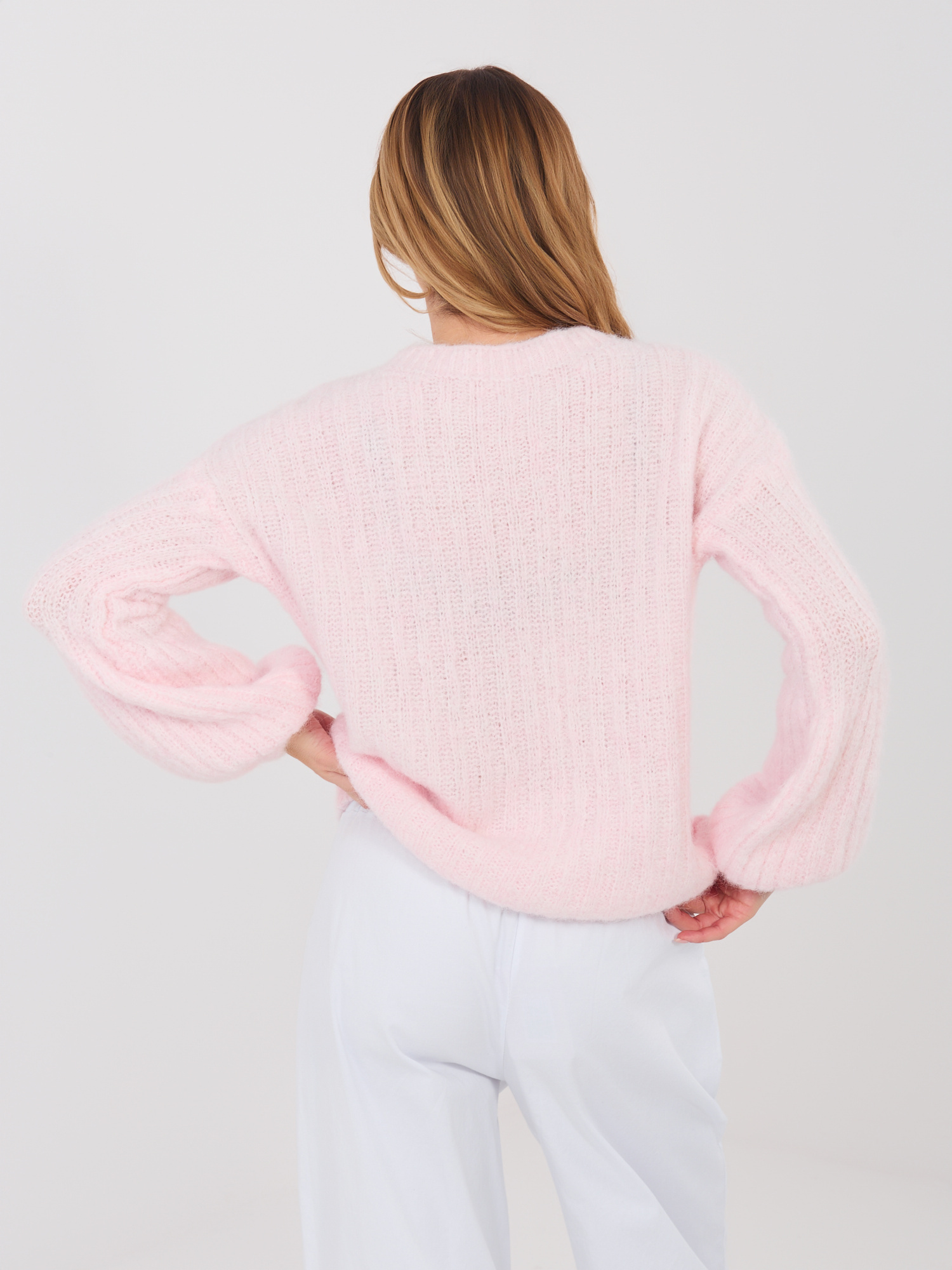 Sweter , jasny różowy - ITALY MODA
