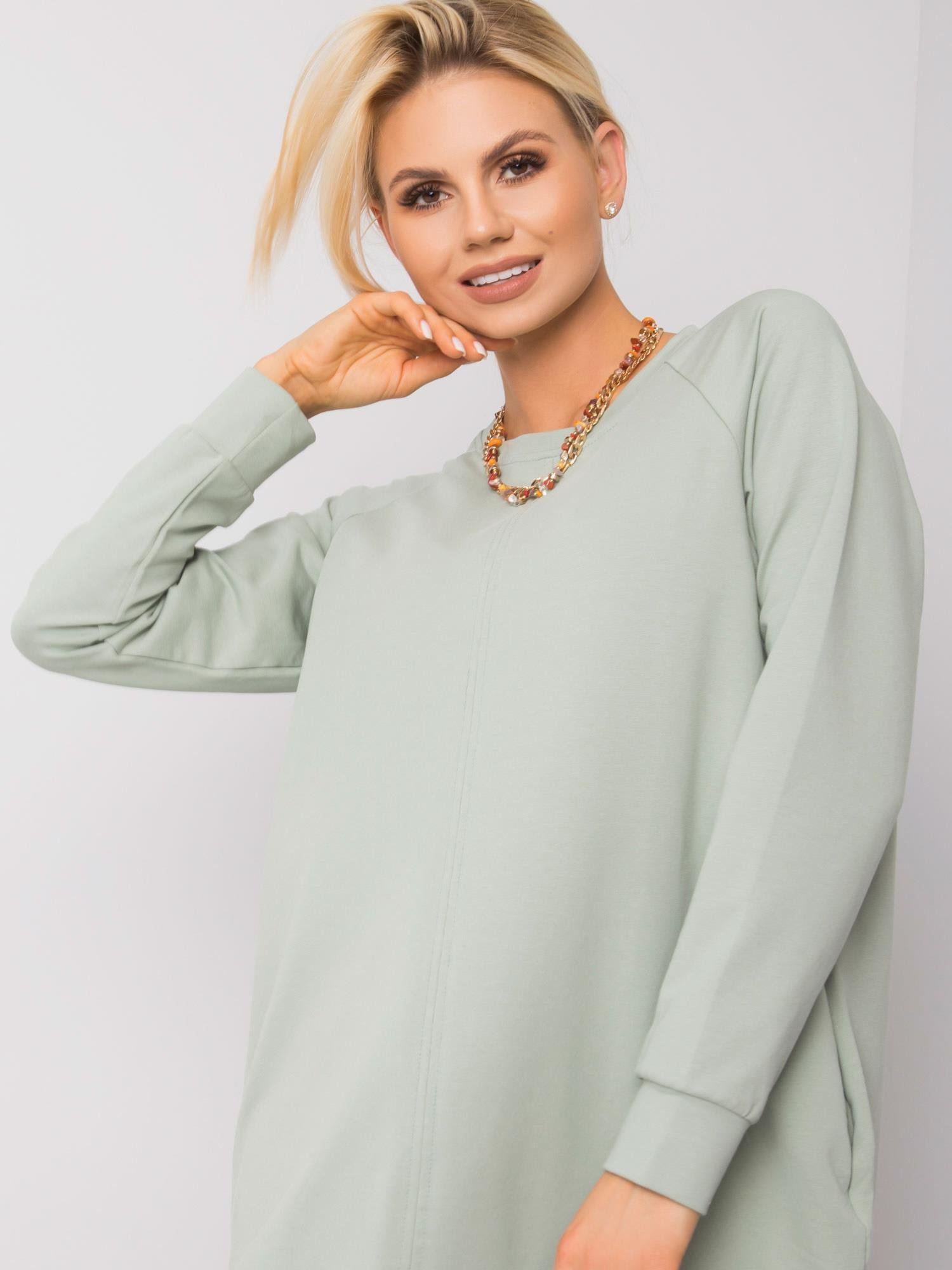 Sukienka , pistacjowy - BASIC FEEL GOOD
