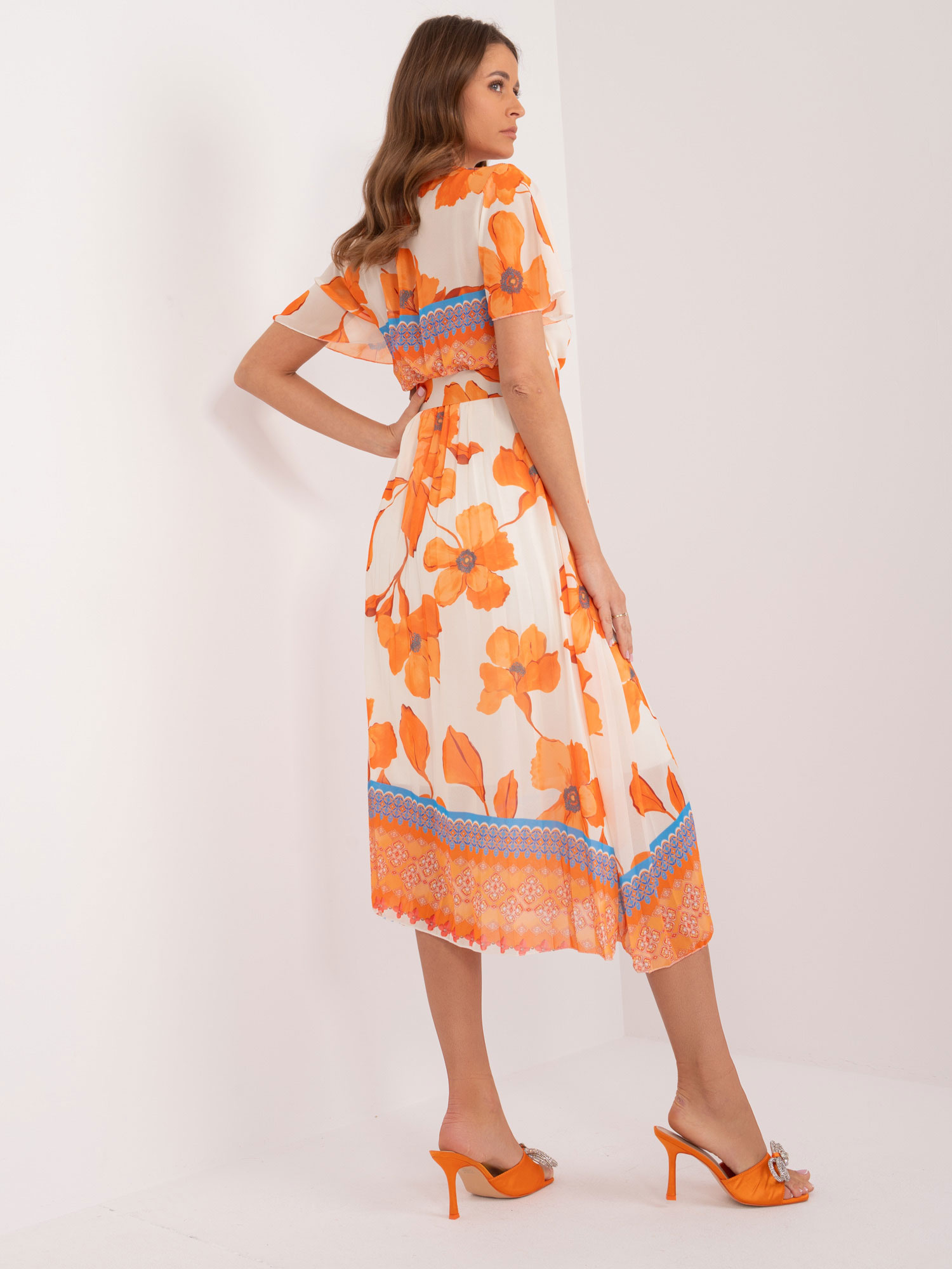 Sukienka , pomarańczowy - ITALY MODA