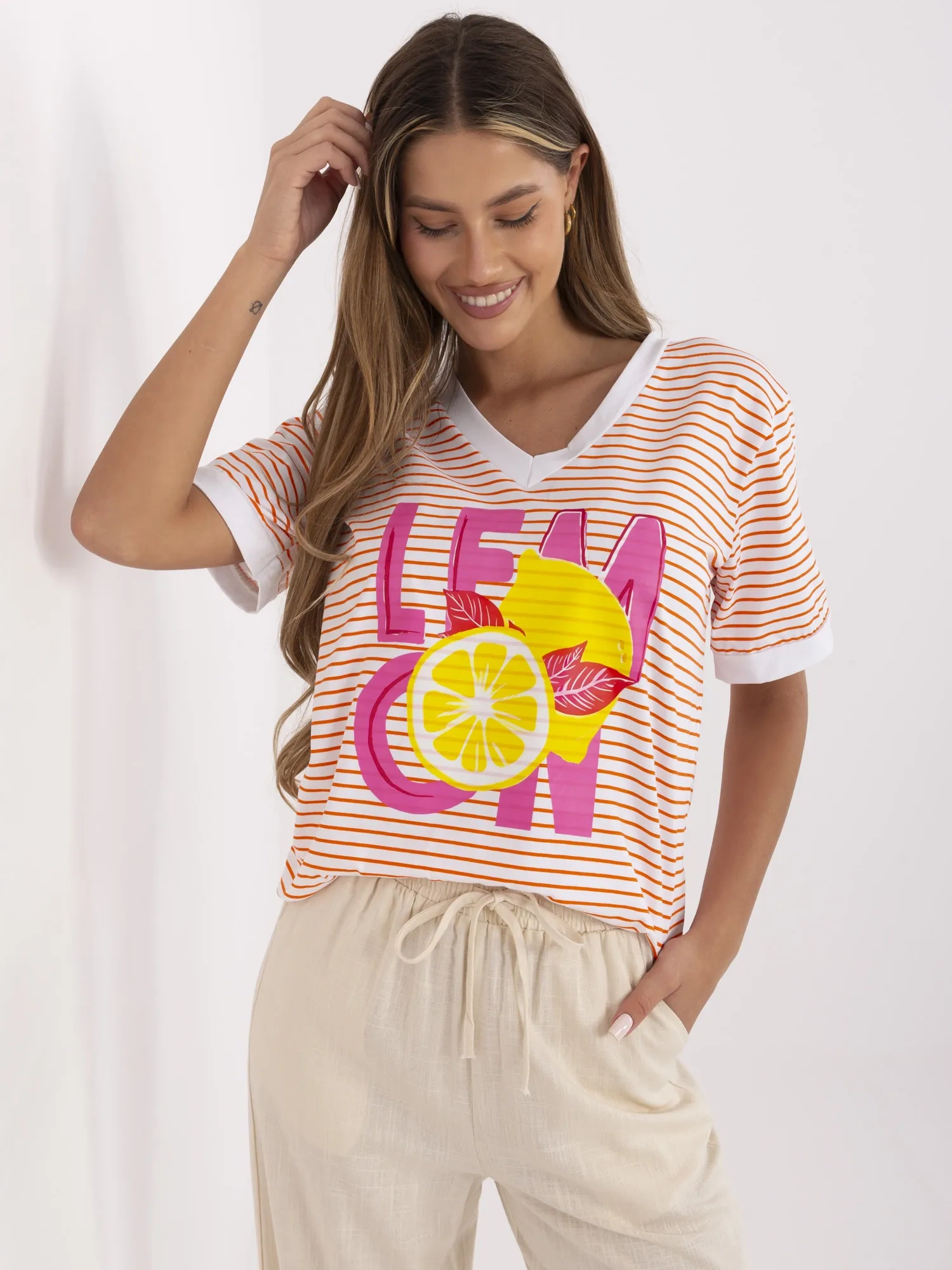 Bluzka , pomarańczowy - ITALY MODA