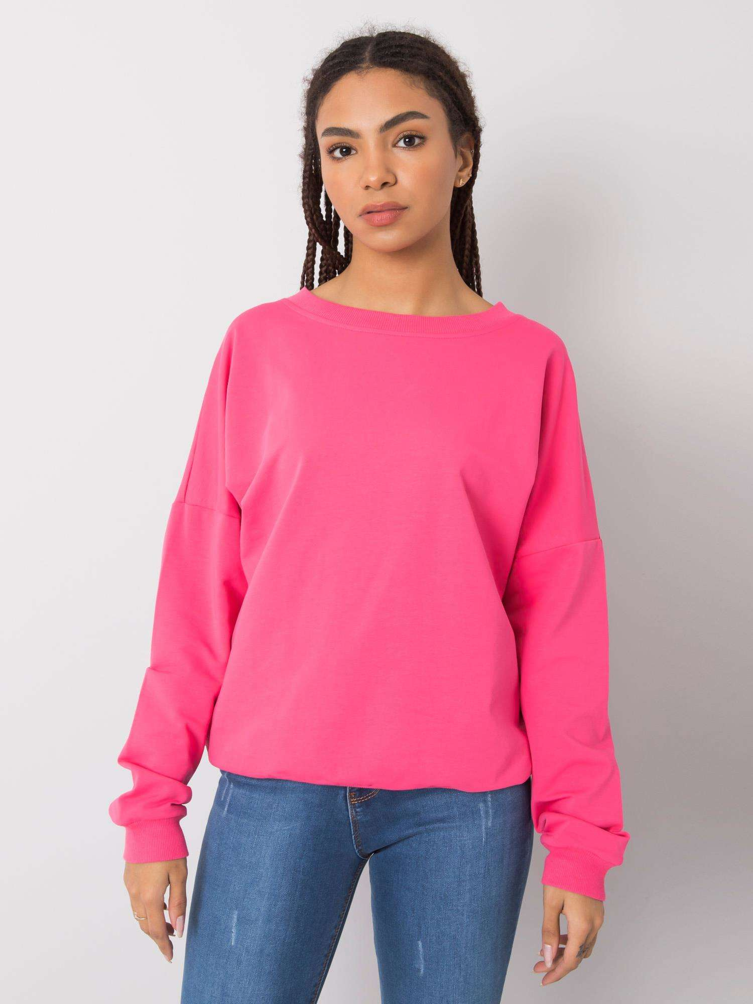 Bluza , fluo różowy - RUE PARIS