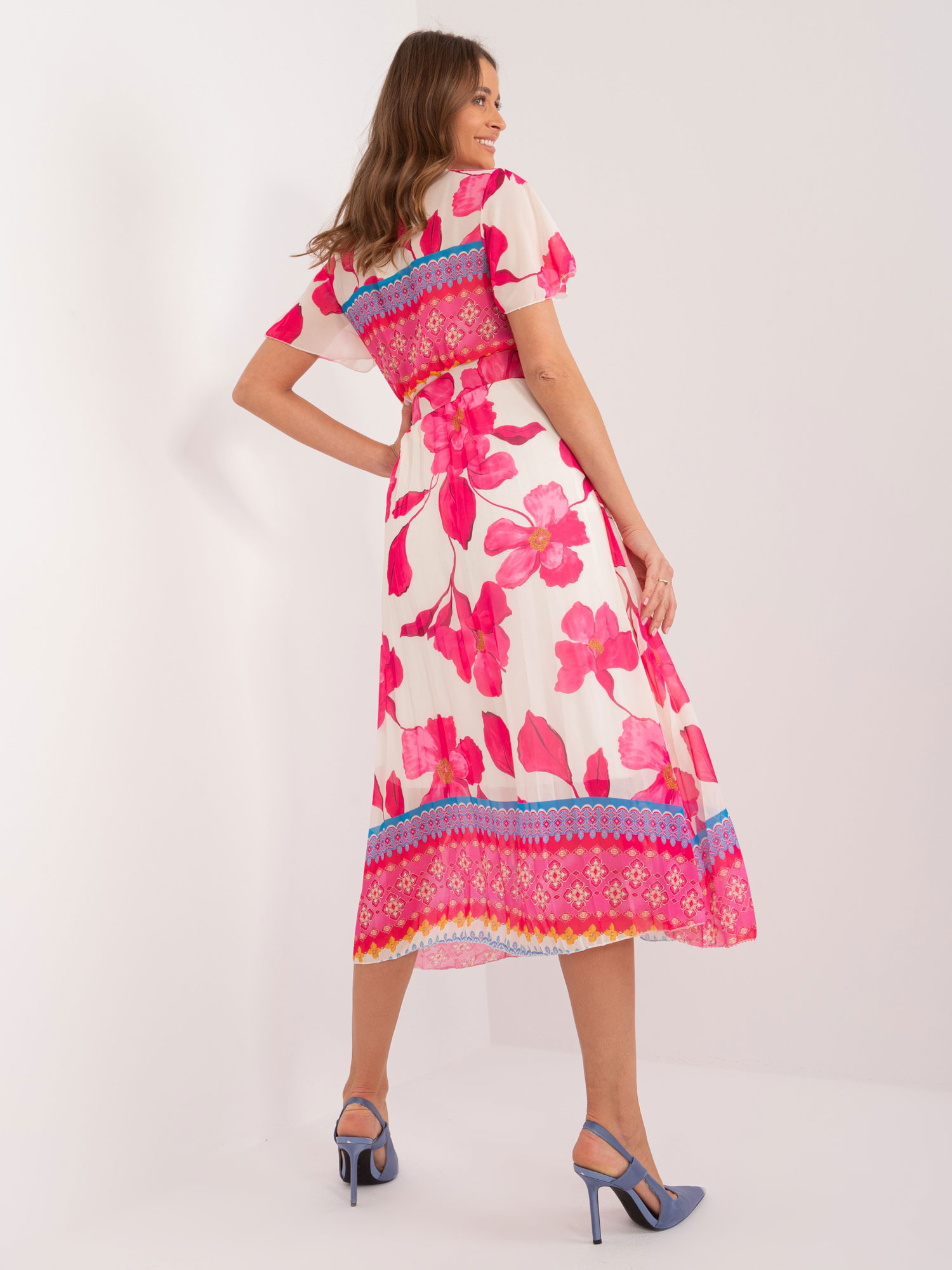 Sukienka , ciemny różowy - ITALY MODA
