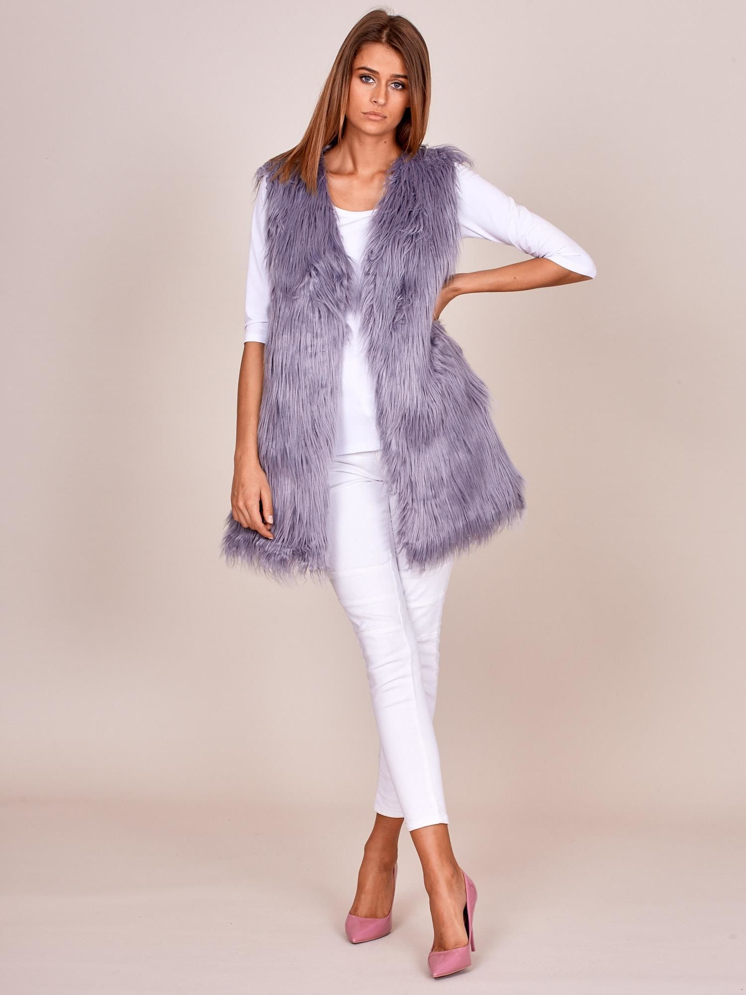 Kamizelka , szary - Wool Fashion Italia