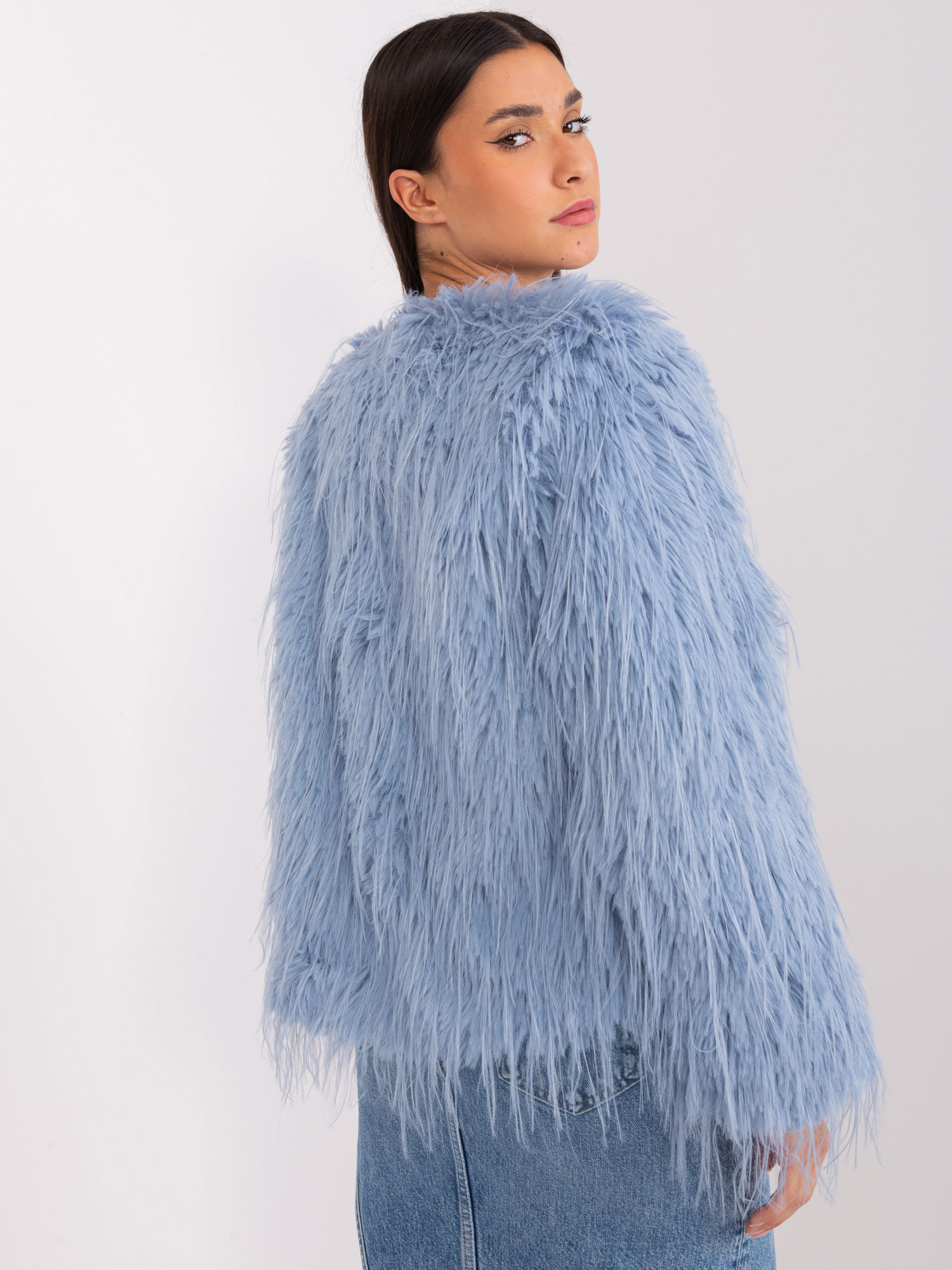 Kurtka , szaro-niebieski - Wool Fashion Italia