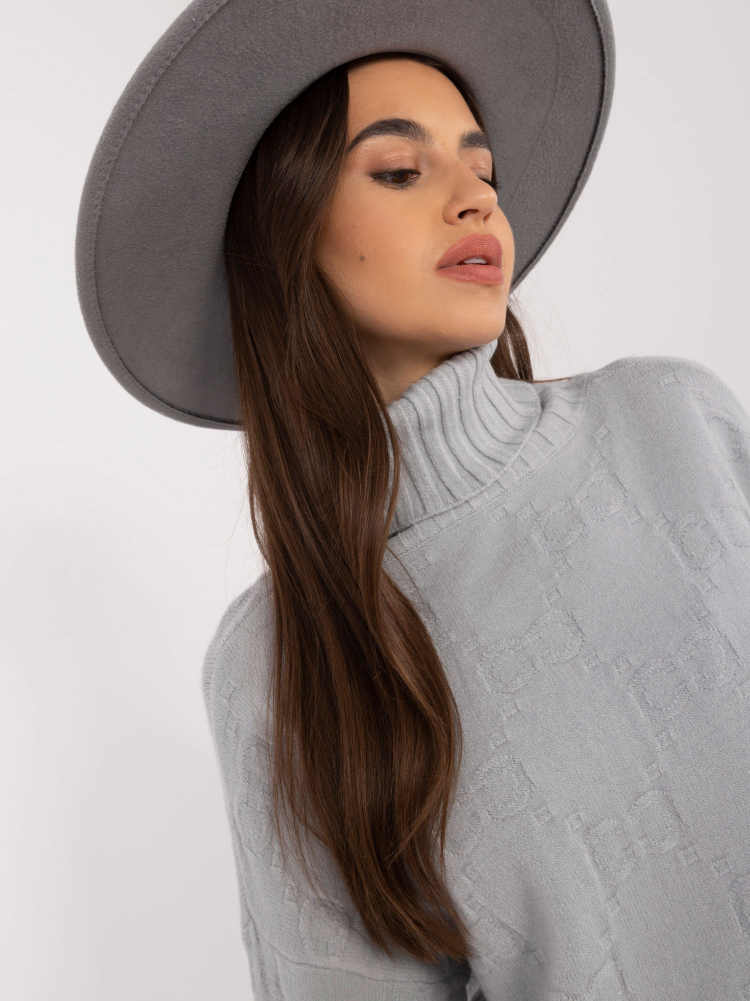 Sweter , szary - Wool Fashion Italia