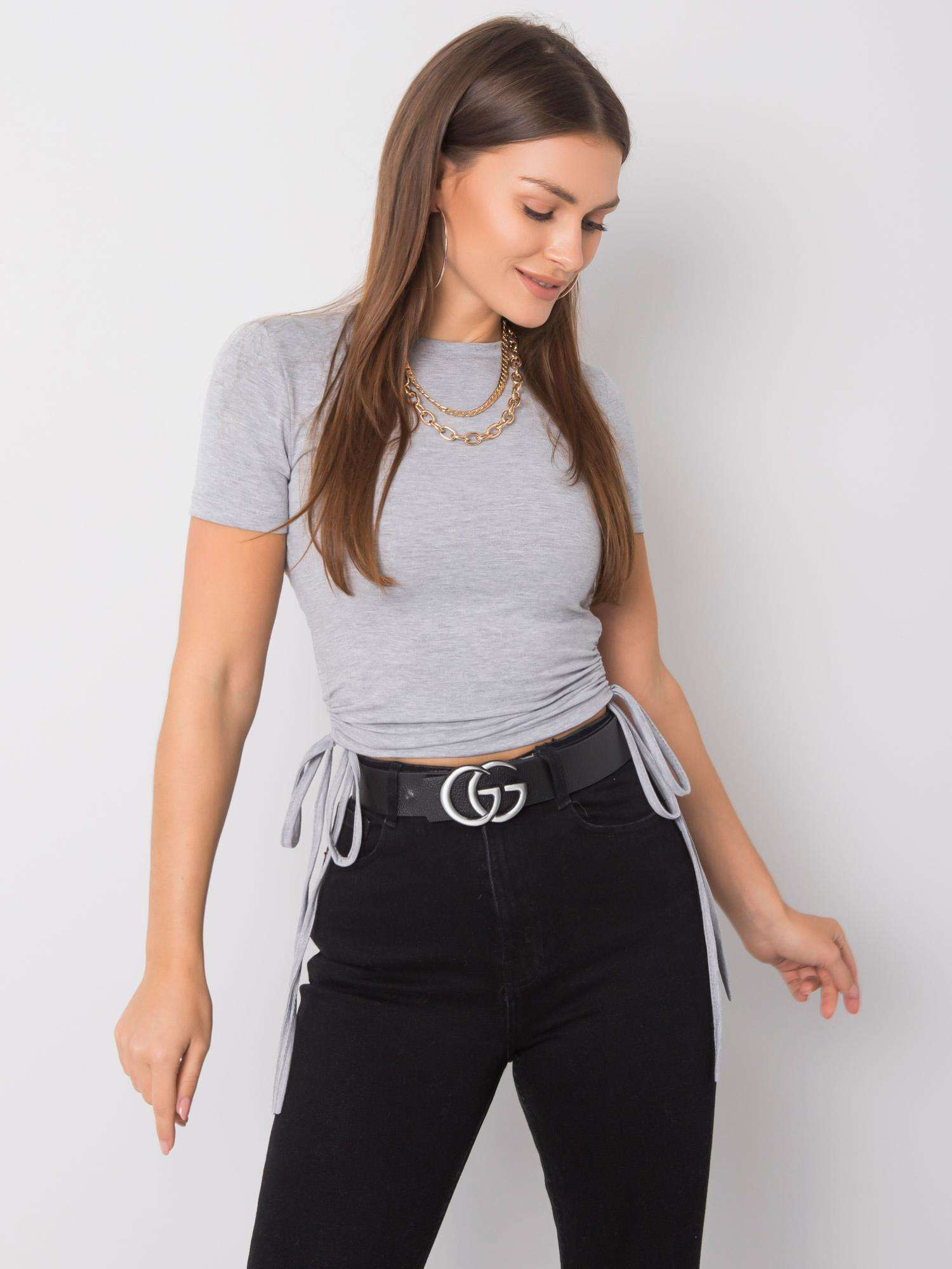 T-shirt , szary - BASIC FEEL GOOD