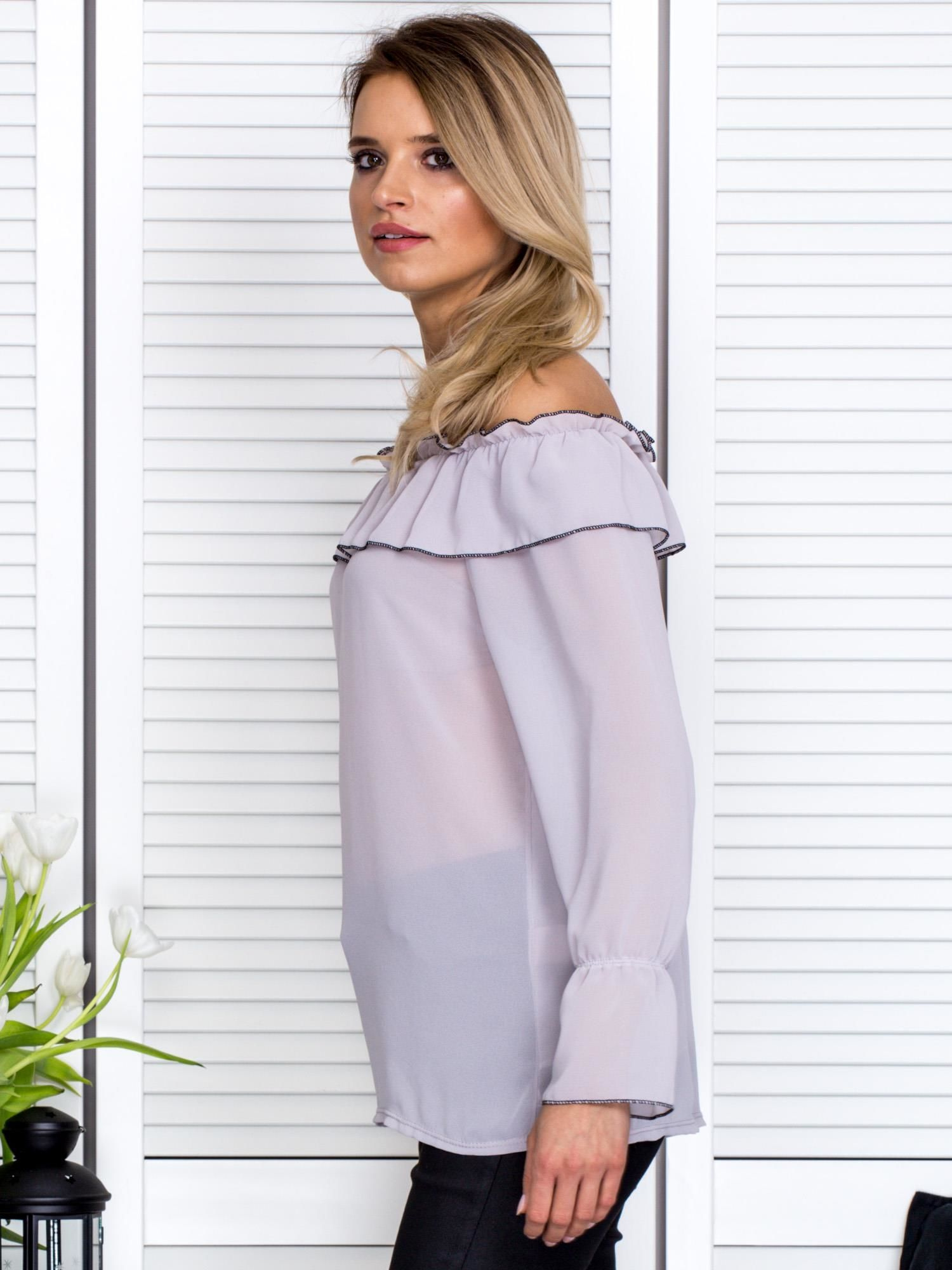 Bluzka , szary - ITALY MODA - obrazek 4
