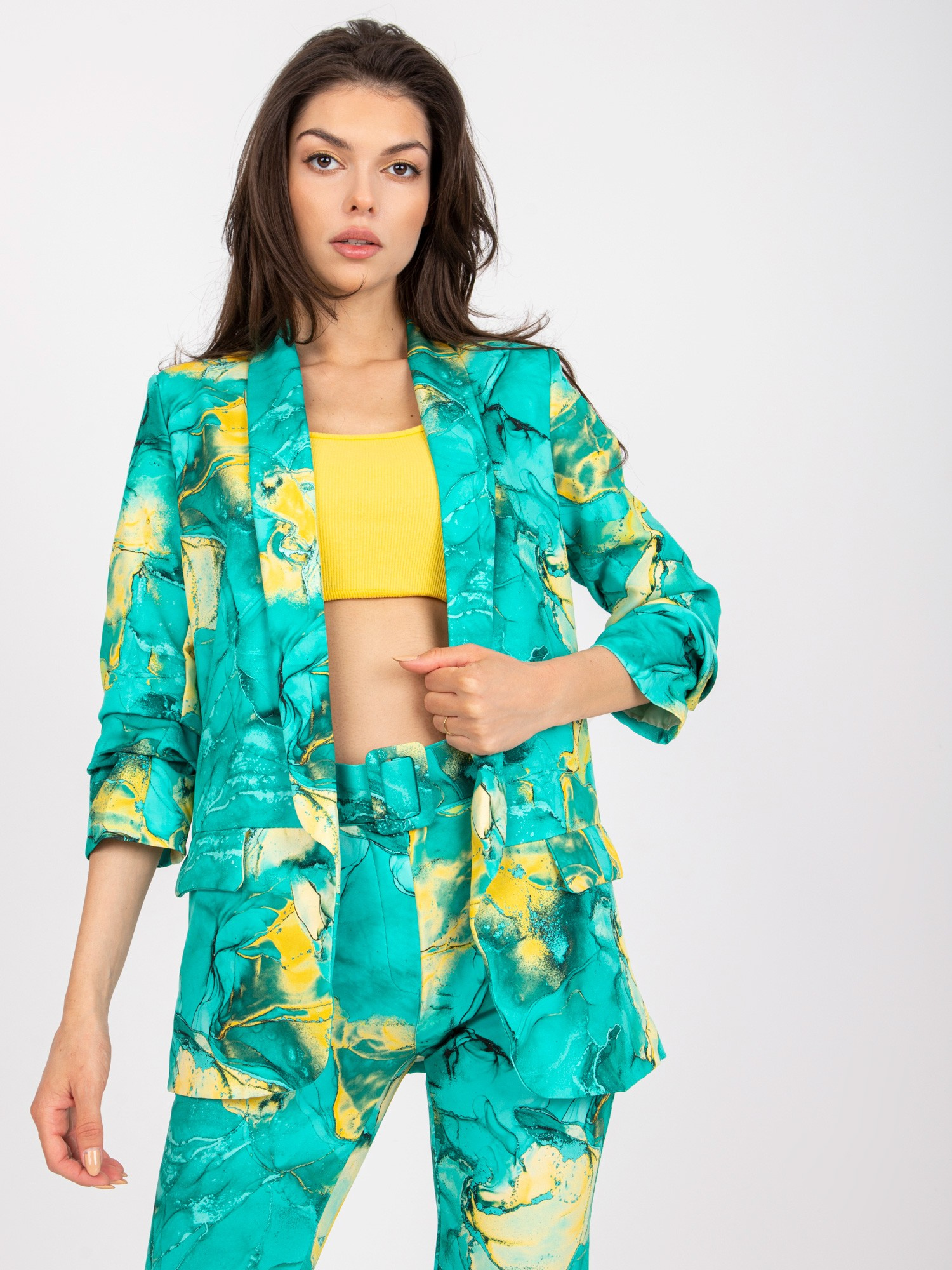 Marynarka , turkusowy - ITALY MODA
