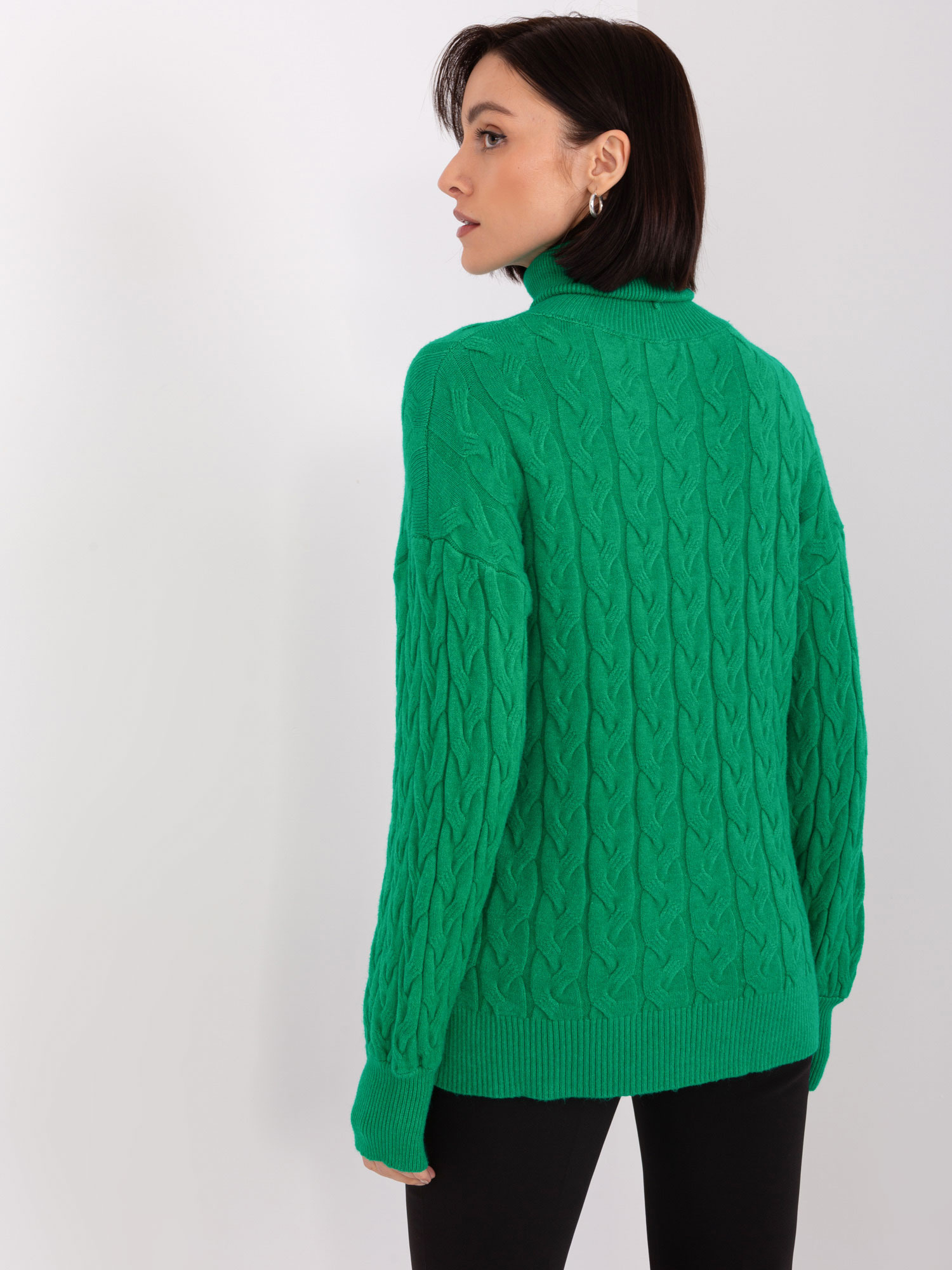 Sweter , zielony - Wool Fashion Italia