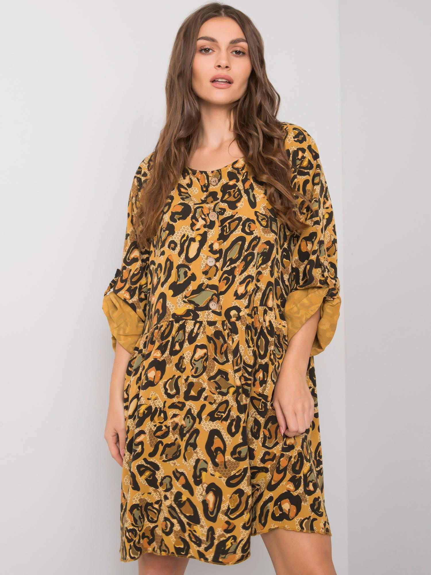 Sukienka , ciemny żółty - ITALY MODA