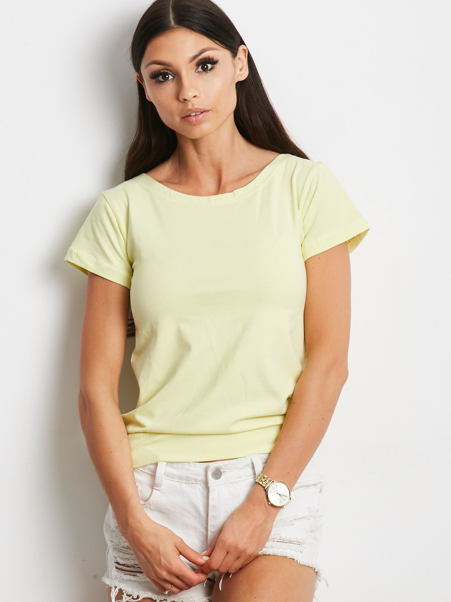 T-shirt , jasny żółty - Factory Price - obrazek 2